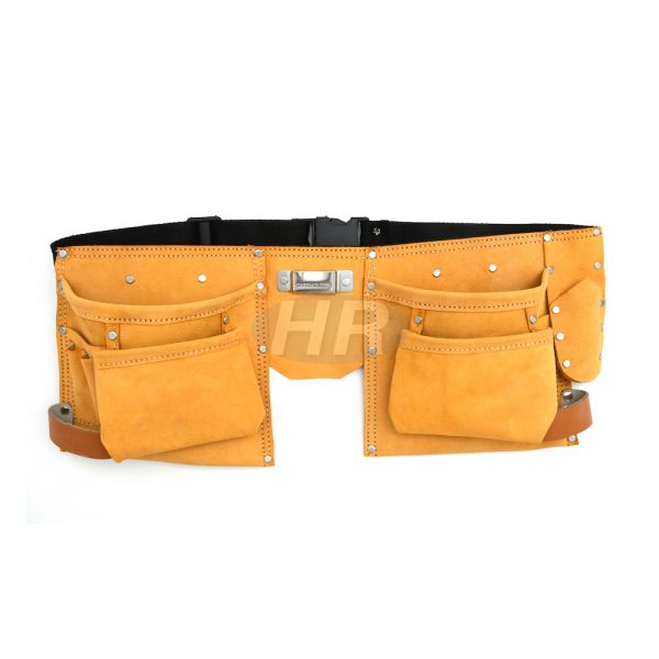 Leather Tool Pouch Flared pockets